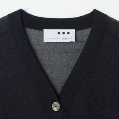 価格5万円程○three dots カーディガン レディース (M相当)