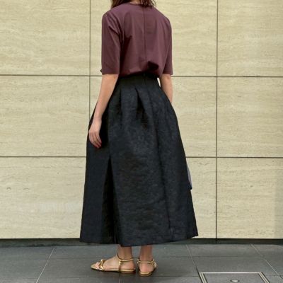E by eclat(イーバイエクラ)のジャカードタックスカート通販
