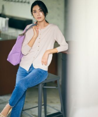 23区(ニジュウサンク)の【SLOW/洗える】SLOW DENIM タイトストレート