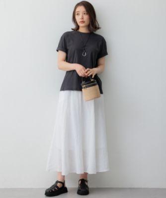 23区(ニジュウサンク)の【洗える】LIBECOリネン フレアスカート