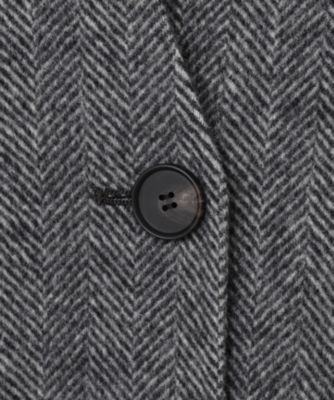 ICB(アイシービー)のWoolRever ノーカラーショートコートアウトレット