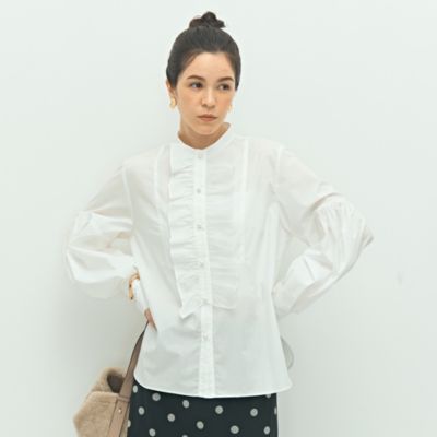 新品未使用・完売品・24SS✨NOLLEY'S　パール付きカットジレ　WEB限定 NOLLEY'S(ノーリーズ)の刺繍ビブヨーク4WAYフリルブラウス通販
