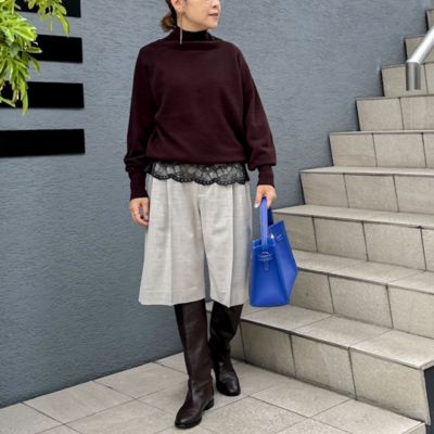 NOLLEY'S(ノーリーズ)のウォッシャブル裾レース2WAYオトナサテン