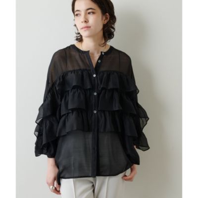 驚きの価格 Whim Gazette(ウィム ガゼット)のフリルティアードブラウス通販 トップス