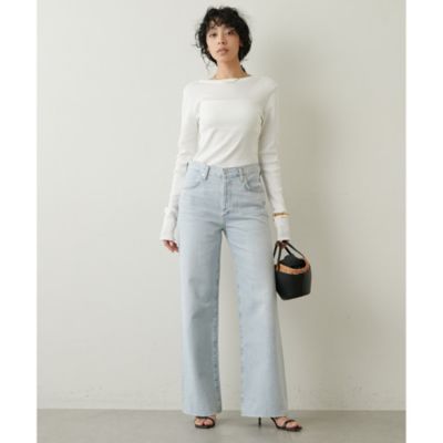 【美品】ウィムガゼット　半袖Vバックシャンテレコカットソー Whim Gazette｜Vバックシャンテレコカットソー | Rakuten