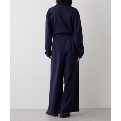 2023AW Whim Gazette ウールポンチオールインワン ネイビー Whim Gazette(ウィム ガゼット)のウールポンチオールインワン通販