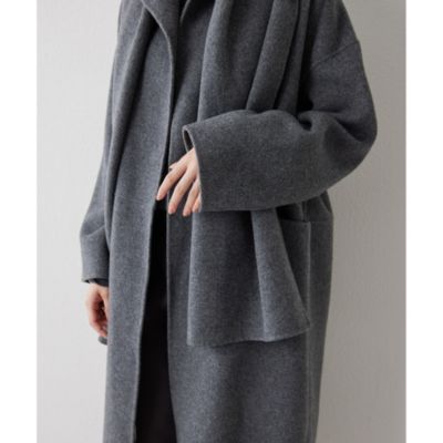 Whim Gazette(ウィム ガゼット)のストール付リバーコート通販 | 集英社