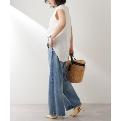 Whim Gazette ウィムガゼット　ペプラムノースリーブプルオーバー Whim Gazette｜Vガゼットノースリーブプルオーバー | Rakuten