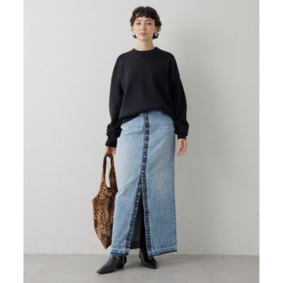 Drawing Numbers コットンカシミヤニットプルオーバー 38 グレー コットンカシミヤニットプルオーバー | Drawing Numbers(ドローイング