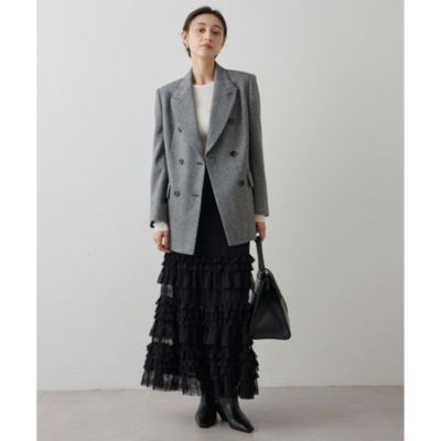 Whim Gazette /ウィムガゼット　ニット　ティアード　フリル　スカート Whim Gazette(ウィム ガゼット)のニットティアードスカート通販