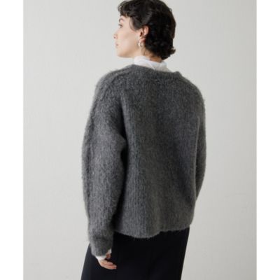 Whim Gazette(ウィム ガゼット)のミックスヤーンVネックプルオーバー