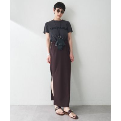 Whim Gazette(ウィム ガゼット)のカットジョーゼットスリットスカート