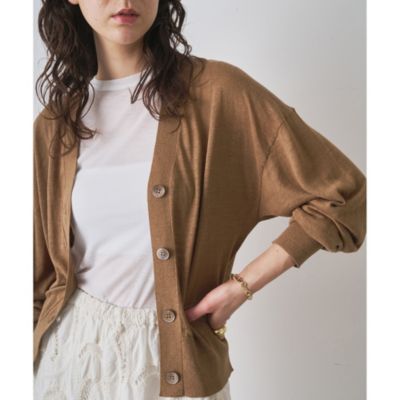 Whim Gazette(ウィム ガゼット)のリネンシルクカーディガン通販