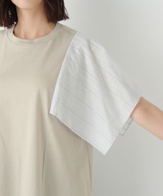 human woman / ヒューマンウーマン ◆コットンローンレースドッキングプルオーバー human woman(ヒューマン ウーマン)の◇コットンローンレース