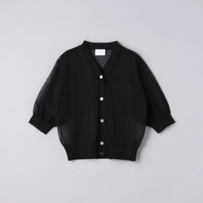 UNITED ARROWS シアー Vネック カーディガン 5SL