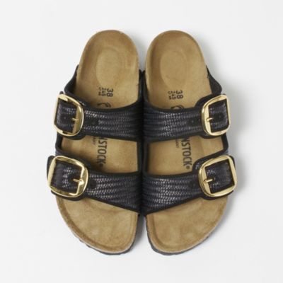 定価3万極美品BIRKENSTOCK アリゾナラフィア ビッグバックル39 25 Arizona Big Buckle Raffia / アリゾナ ビッグバックル ラフィア