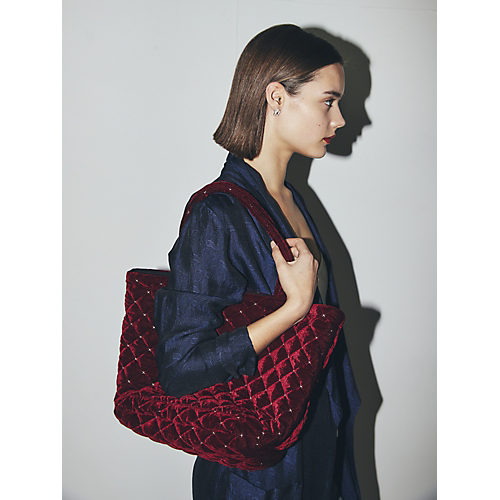 【Marisol別注】Velvet quilting tote for Marisol/MALUS