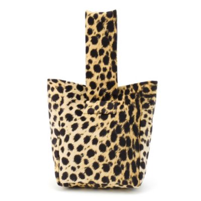 ルレアッシュ　サックカレ　ヒョウ柄 追加》LERET.H （ルレアッシュ）サック・カレ（ハンドバッグ