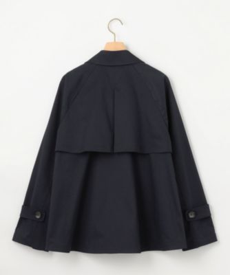 【超美品】組曲　ショートトレンチコート スプリングコート ベルト付き 超美品】組曲 ショートトレンチコート スプリングコート ベルト