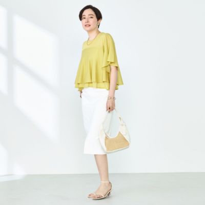 NOLLEY'S sophi シアーティアードプルオーバーニット NOLLEY'S sophi(ノーリーズソフィー)のシアーティアードプル