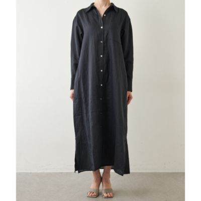 Whim Gazette(ウィム ガゼット)のリネンシャツワンピース通販