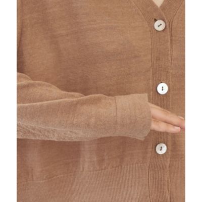 Whim Gazette(ウィム ガゼット)のリネンニットカーディガン通販