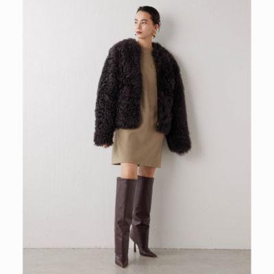 Whim Gazette(ウィム ガゼット)のWAVYムートンコート通販 | 集英社