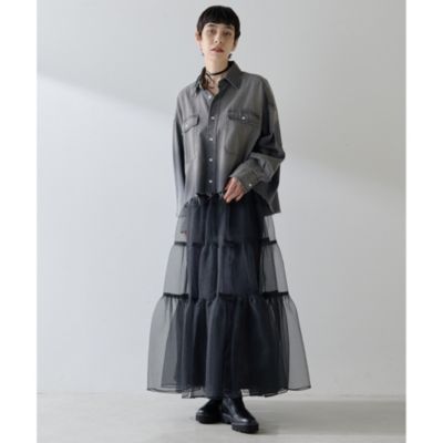 専用❁⃘*.゜Whim Gazette ウィムガゼット　デニムシャツ 美品 Whim Gazette(ウィム ガゼット)のデニムボウタイシャツ通販