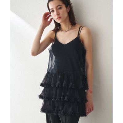 ウィムガゼットホワイト フリルキャミソール ウィムガゼットホワイト フリルキャミソール Whim Gazette