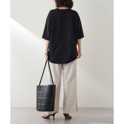 未使用品 Whim Gazette Vガゼットハーフスリーブプルオーバー Whim Gazette(ウィム ガゼット)のVガゼットハーフスリーブプル