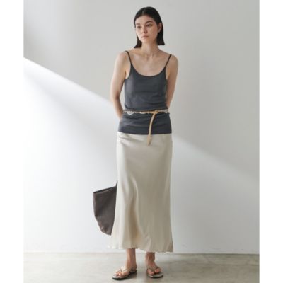 Whim Gazette(ウィム ガゼット)の【GEMINI】シルクリブキャミソール