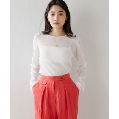 Whim Gazette(ウィム ガゼット)の2wayシアーメッシュプルオーバー通販