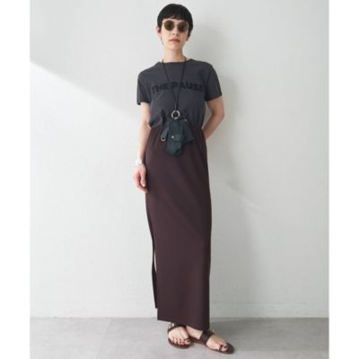 Whim Gazette(ウィム ガゼット)のカットジョーゼットスリットスカート