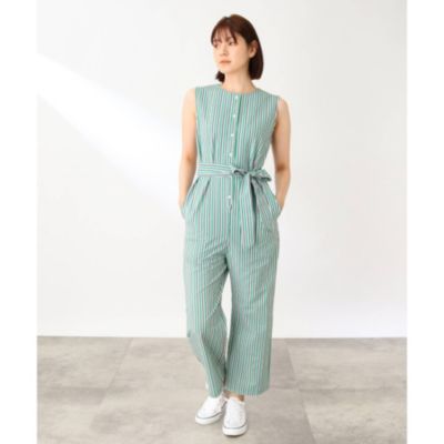 ザ ショップ ティーケー ウィメンズ The Shop Tk Women 柄サロペット ブルー 60 Off