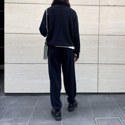 E by eclat(イーバイエクラ)の【コラボ】カシミヤ混ニットパンツ通販
