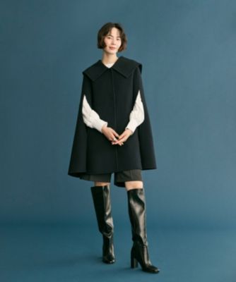 Newans(ハッシュニュアンス)のセーラーカラーダブルフェイスケープ