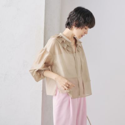 NOLLEY'S(ノーリーズ)のラッフル衿シアーブラウス通販 | 集英社