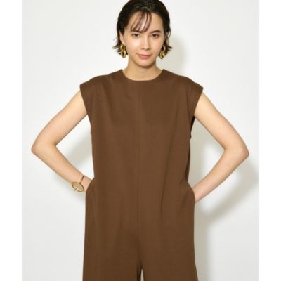 【THE PAUSE】ショルダータックジャンプスーツ ブラック THE PAUSE】ショルダータックジャンプスーツ | Whim Gazette(ウィム