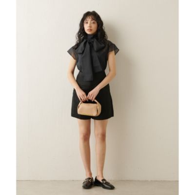 Whim Gazette(ウィム ガゼット)のシアーボウタイブラウス通販