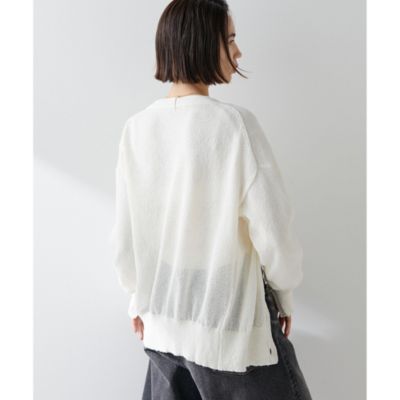 Whim Gazette ウィムガゼット ペーパーヤーンカーディガン Whim Gazette(ウィム ガゼット)のペーパーヤーンカーディガン