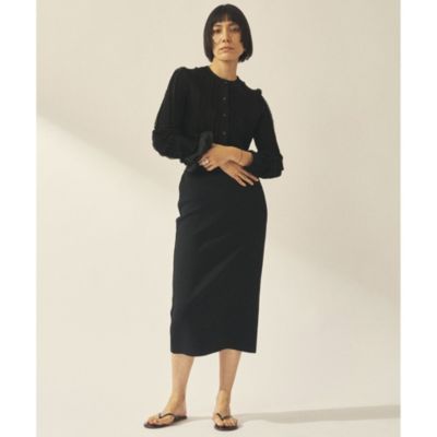 Whim Gazette(ウィム ガゼット)の【GEMINI】フリルカーディガン通販