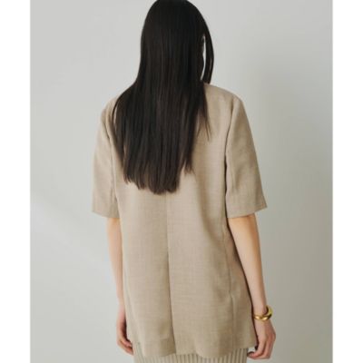 Whim Gazette ジュートライクハーフスリーブジャケット　ウィムガゼット ジュートライクハーフスリーブジャケット | Whim Gazette(ウィム