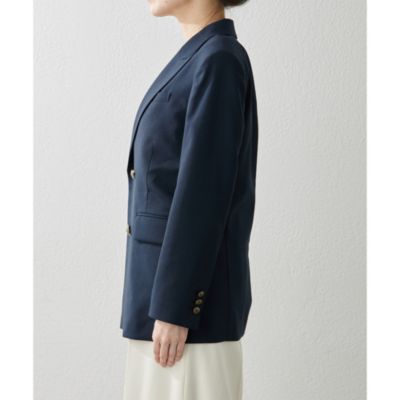 美品✦23年SS ウィムガゼット ラミーダブルジャケット シアー ブルー Whim Gazette(ウィム ガゼット)のシアーダブルジャケット通販