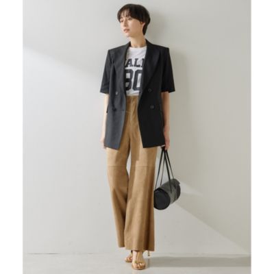 Whim Gazette(ウィム ガゼット)のリネンストレッチハーフ Whim Gazette(ウィム ガゼット)のリネンストレッチハーフ