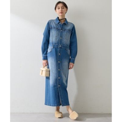 Whim Gazette(ウィム ガゼット)のストレッチデニムワンピース通販