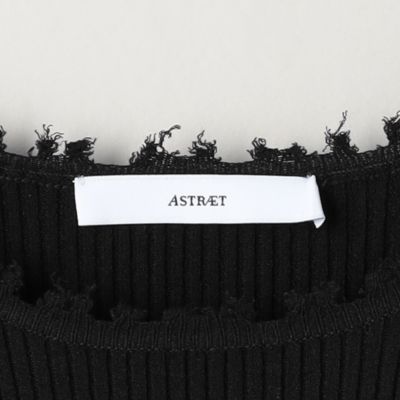 ASTRAET(アストラット)の＜ASTRAET＞14G クラッシュ リブ クルーネック