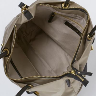 VIOLAd'ORO(ヴィオラドーロ)のノットハンドルナイロントートバッグML