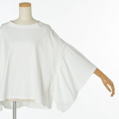 COGTHEBIGSMOKE(コグ ザ ビッグスモーク)のギャザースリーブTシャツ