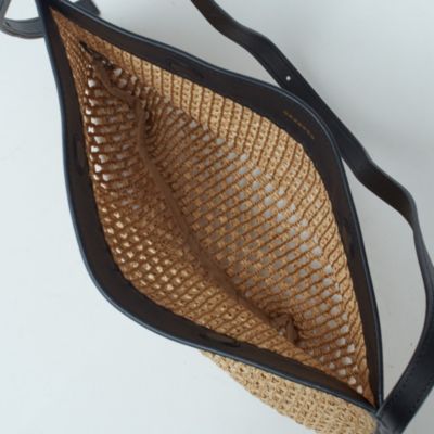 【美品】ORSETTO オルセット　ラフィア レザー　クラッチバッグ ORSETTO/オルセット】Mesh Bag（クラッチバッグ）｜ORSETTO