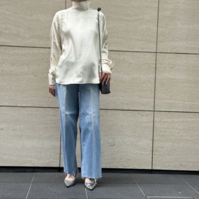 極美品✨定価2.8万 チノ CINOH リネン100％ Vネックブラウス 白 麻 極美品✨定価2.8万 チノ CINOH リネン100％Vネックブラウス
